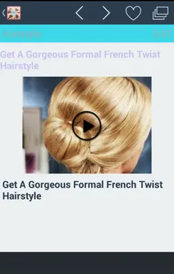 Hairstyle Videos android App screenshot 1