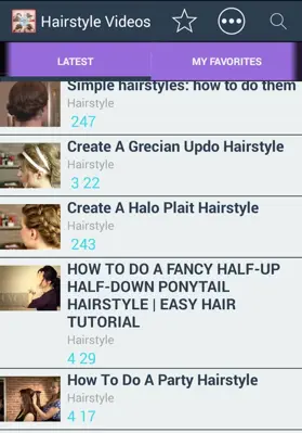 Hairstyle Videos android App screenshot 2